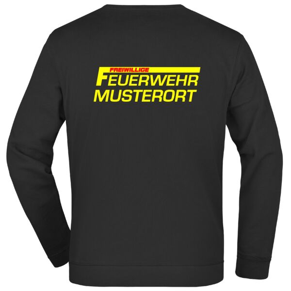 Sweatshirt | Freiwillige Feuerwehr mit Ortsname Basic Schwarz