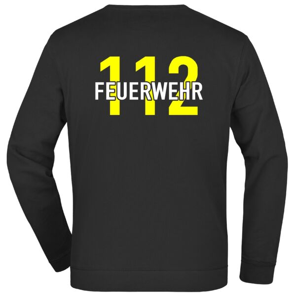 Sweatshirt | Feuerwehr 112 Notruf Schwarz