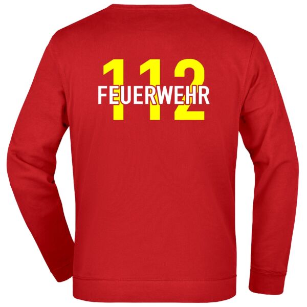 Sweatshirt | Feuerwehr 112 Notruf Rot