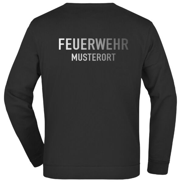 Sweatshirt | Feuerwehr mit Ortsnamen Schwarz