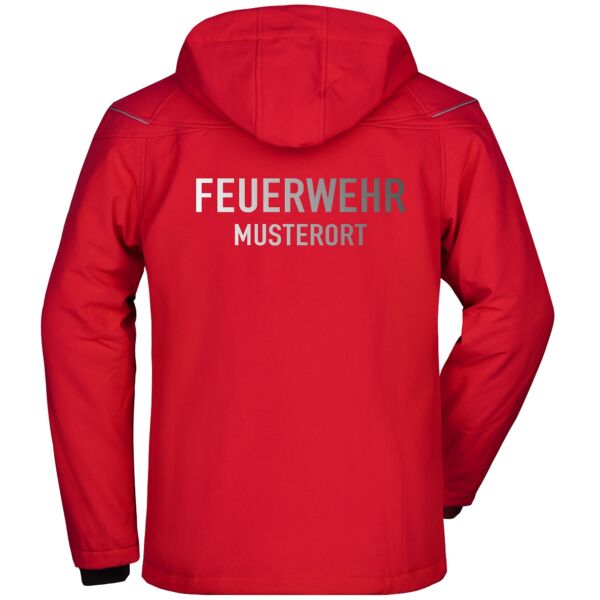 Winter Softshell Jacke | Feuerwehr mit Ortsnamen Rot