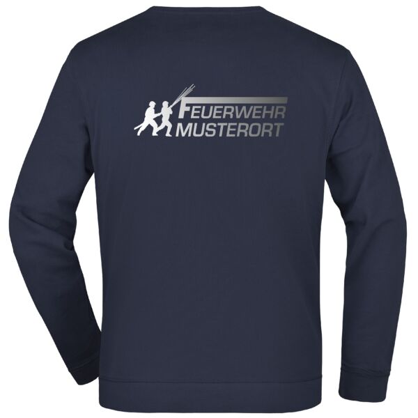 Sweatshirt | Feuerwehr Angriff mit Ortsnamen Navy