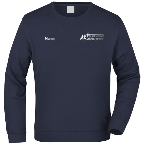 Sweatshirt | Feuerwehr Angriff mit Ortsnamen Navy