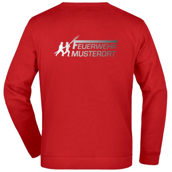 Sweatshirt | Feuerwehr Angriff mit Ortsnamen Rot