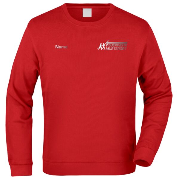 Sweatshirt | Feuerwehr Angriff mit Ortsnamen Rot