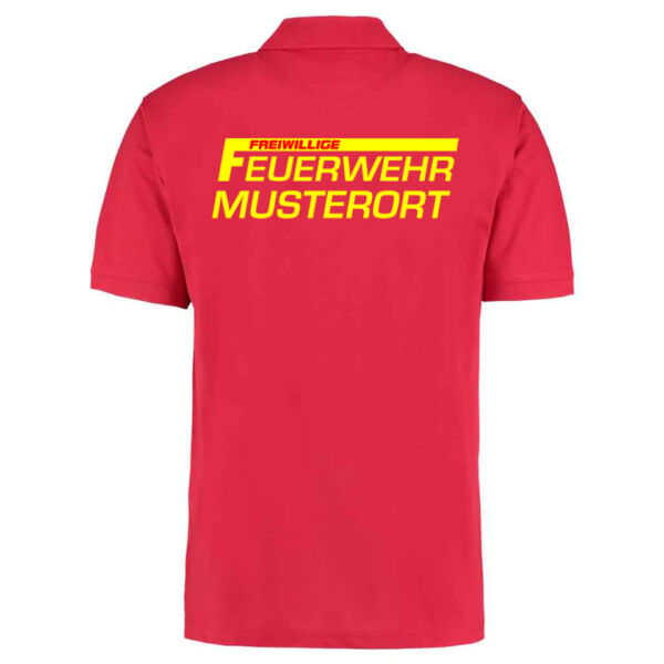Poloshirt | Freiwillige Feuerwehr mit Ortsname Basic Rot