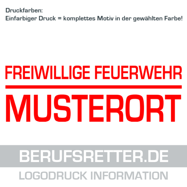 Strickmütze Unisex | Freiwillige Feuerwehr mit Ortsname Balken Basic Rot