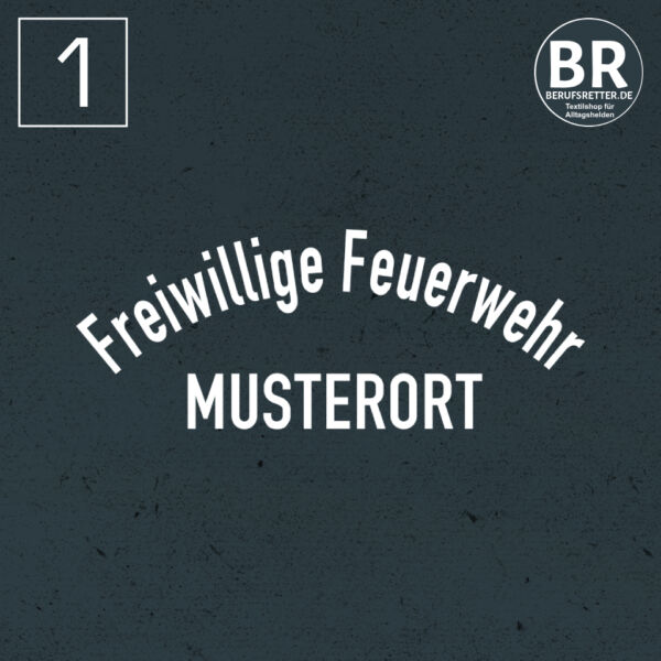 Poloshirt | Freiwillige Feuerwehr gebogen mit Ortsname Basic Rot