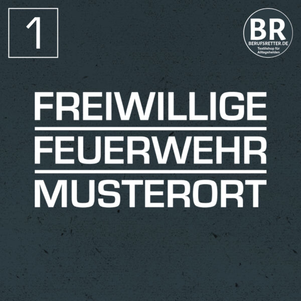 Poloshirt | Freiwillige Feuerwehr Block mit Ortsname Basic Navy