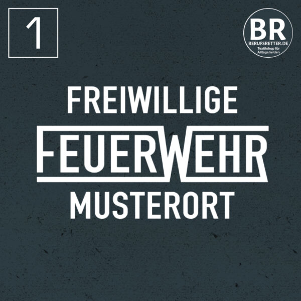 Winter Softshell Jacke | Freiwillige Feuerwehr mit Ortsnamen und Balken Navy