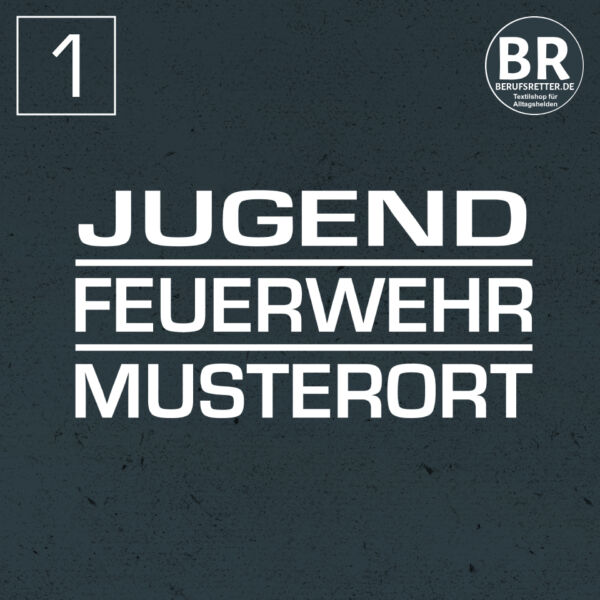 Sweatshirt | Jugendfeuerwehr mit Balken und Ortsnamen Rot