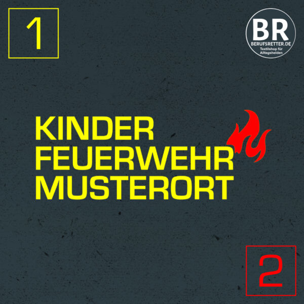 Sweatshirt | Kinderfeuerwehr mit Ortsnamen und Flamme Rot