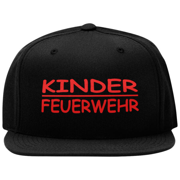 Snap Back Cap Kinder | Kinder Feuerwehr Schwarz