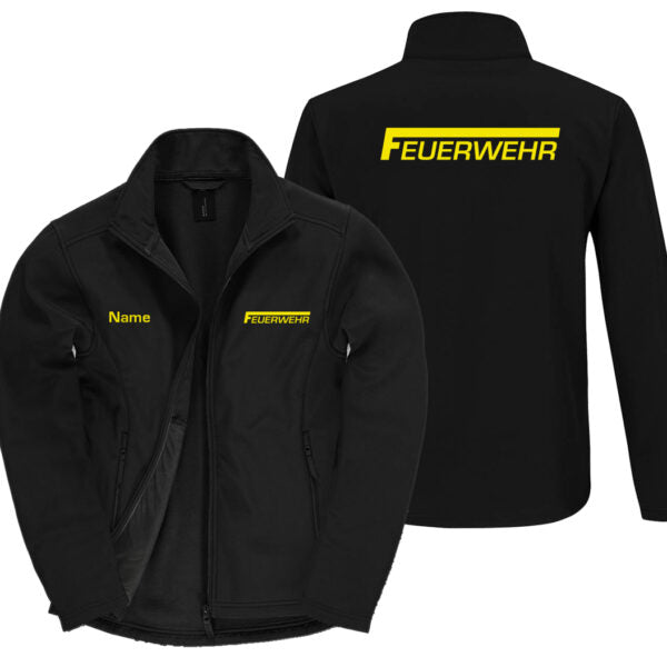 Classic Softshelljacke Herren | Feuerwehr Classic Basic Schwarz