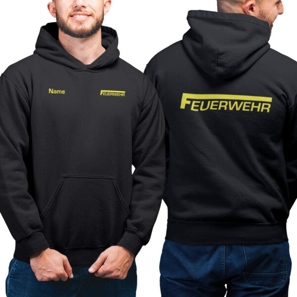 Hoodie Männer | Feuerwehr Classic Schwarz