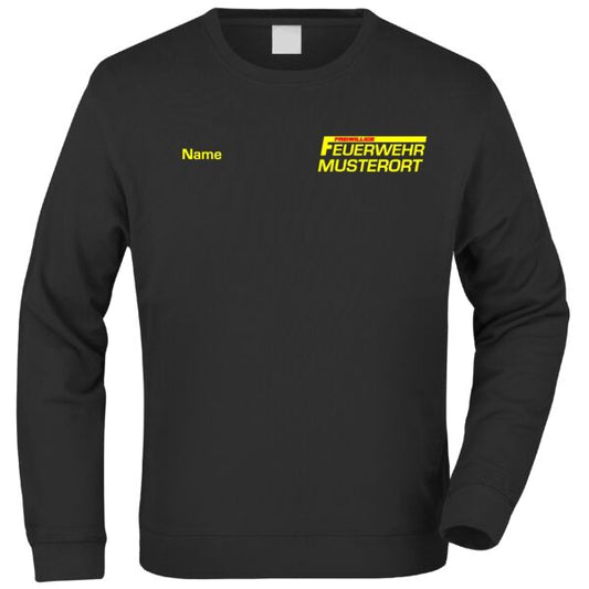 Sweatshirt | Freiwillige Feuerwehr mit Ortsname Basic Schwarz