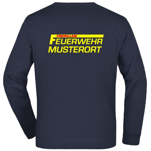 Sweatshirt | Freiwillige Feuerwehr mit Ortsname Basic Navy