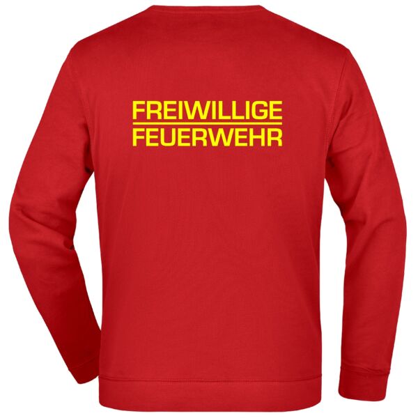 Sweatshirt | Freiwillige Feuerwehr mit Namen Rot