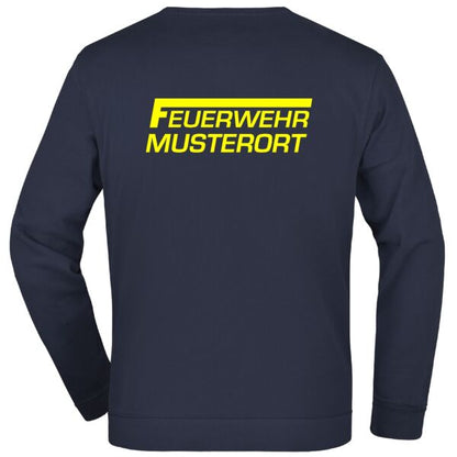 Sweatshirt | Feuerwehr F Balken mit Ortsnamen Navy