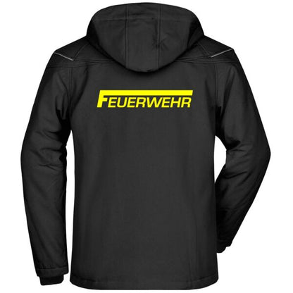 Winter Softshell Jacke | Feuerwehr Classic Schwarz