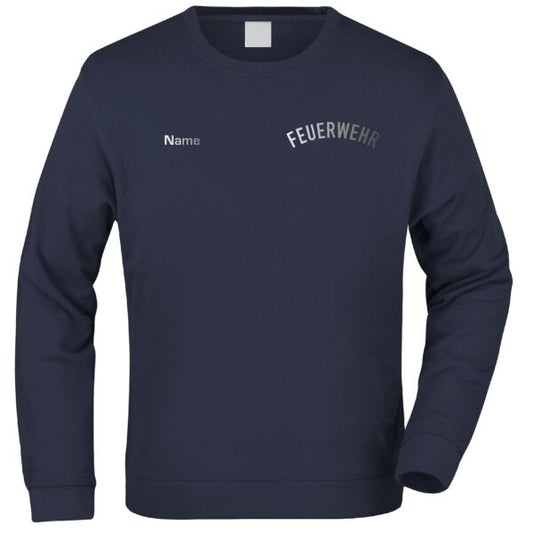 Sweatshirt | Feuerwehr gebogen Navy