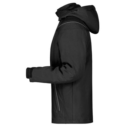 Winter Softshell Jacke | Freiwillige Feuerwehr Balken mit Ortsnamen Schwarz