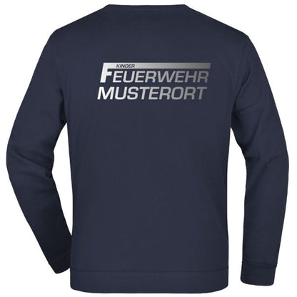 Sweatshirt | Kinderfeuerwehr F mit Balken Navy