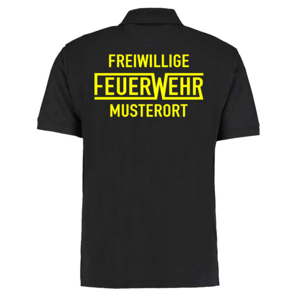 Poloshirt | Freiwillige Feuerwehr mit Ortsname Schwarz