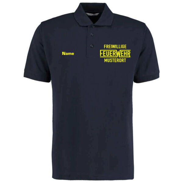 Poloshirt | Freiwillige Feuerwehr mit Ortsname Navy