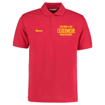 Poloshirt | Freiwillige Feuerwehr mit Ortsname Rot