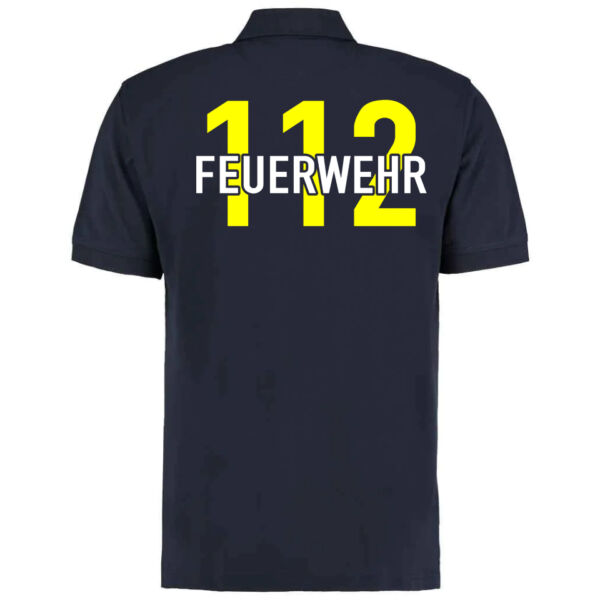 Poloshirt | Feuerwehr 112 Notruf Basic Navy