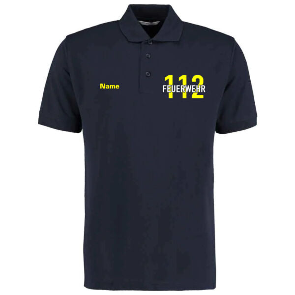 Poloshirt | Feuerwehr 112 Notruf Basic Navy