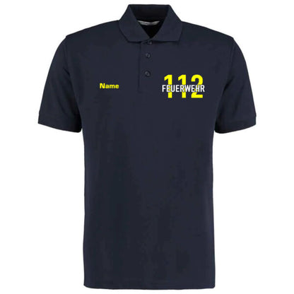Poloshirt | Feuerwehr 112 Notruf Basic Navy