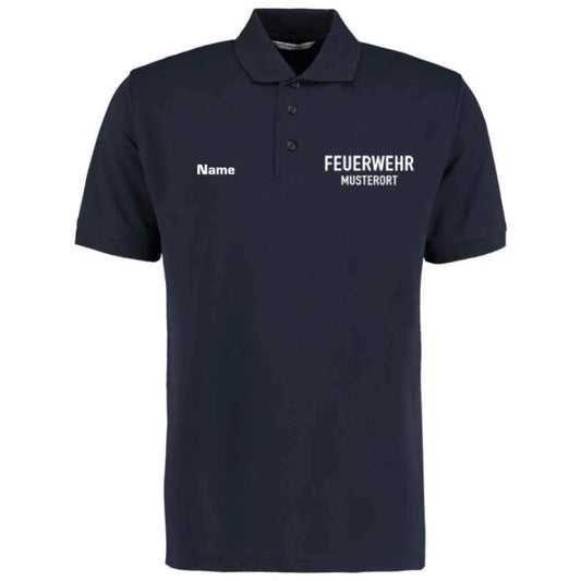 Poloshirt | Feuerwehr mit Ortsnamen Navy