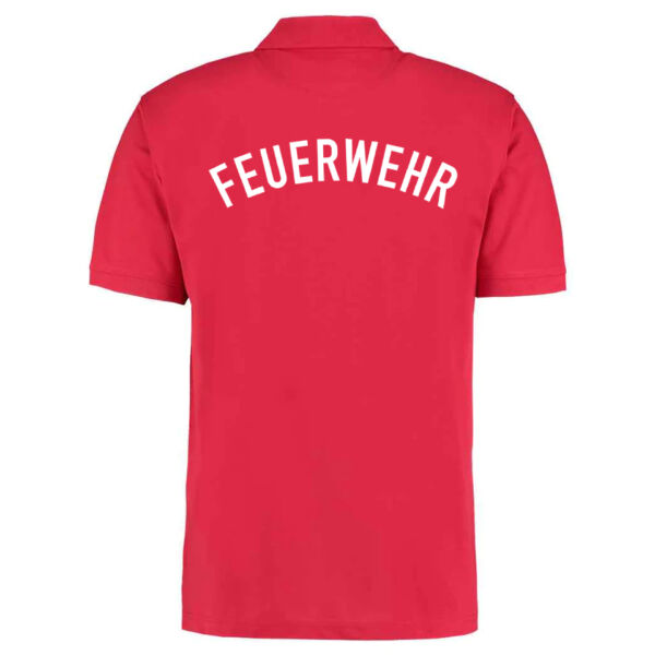 Poloshirt | Feuerwehr gebogen Rot