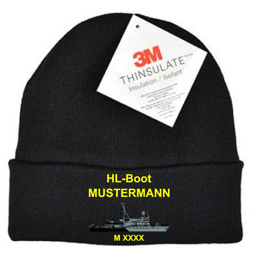 Premium Beanie Thinsulate | Deutsche Marine HL-Boot 352 Schwarz