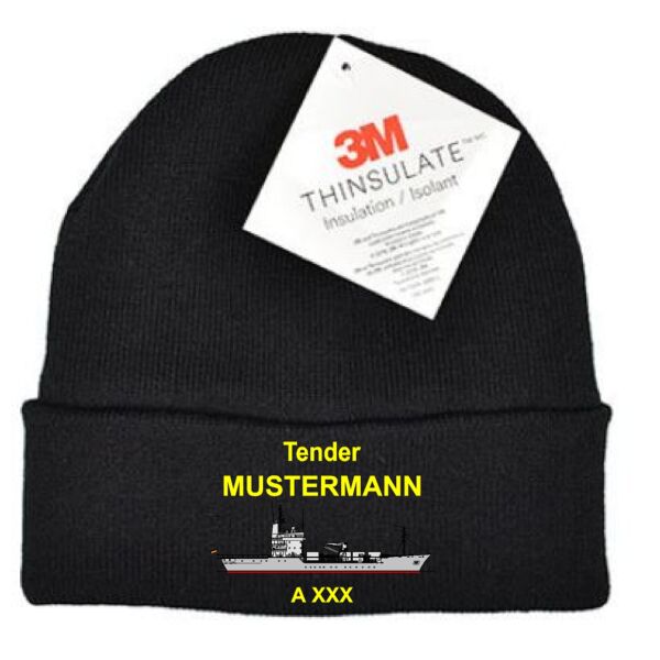 Premium Beanie Thinsulate | Deutsche Marine Tender 404 Schwarz