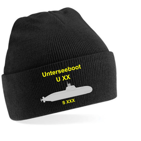 Basic Beanie | Deutsche Marine U-Boot 212A Schwarz