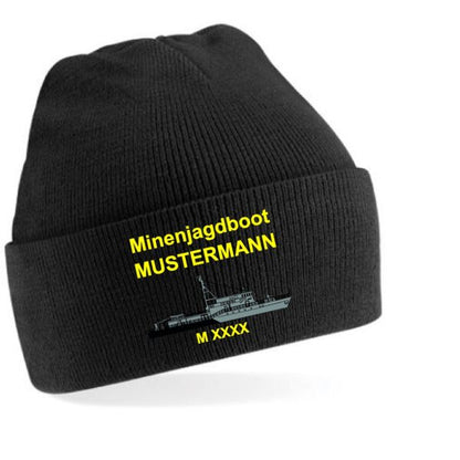 Basic Beanie | Deutsche Marine Minenjagdboot 332 Schwarz