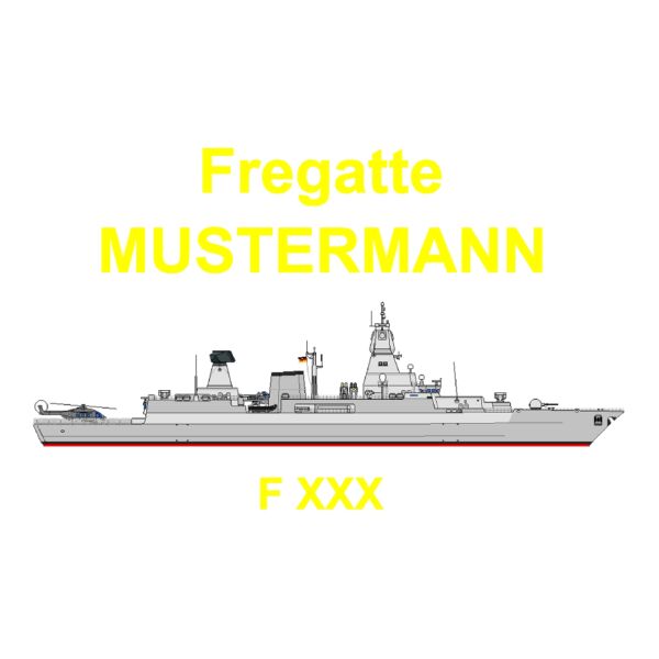 Basic Beanie | Deutsche Marine Fregatte F124 Schwarz