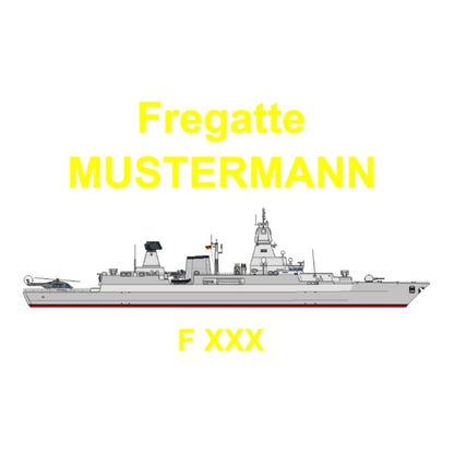 Premium Beanie Thinsulate | Deutsche Marine Fregatte F124 Schwarz