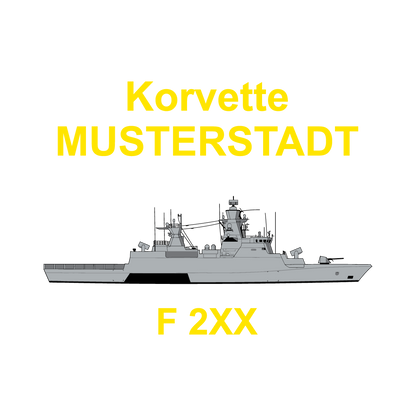 Basic Beanie | Deutsche Marine Korvette K130 Schwarz