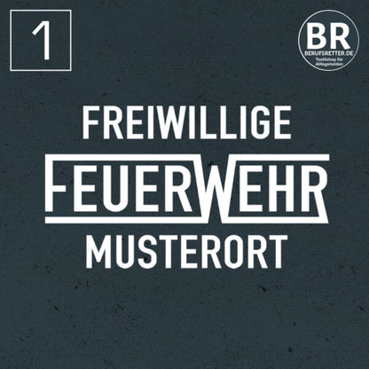 Sweatshirt | Freiwillige Feuerwehr mit Ortsname und Balken Rot