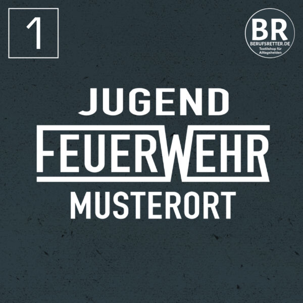 Sweatshirt | Jugendfeuerwehr mit Ortsnamen und Balken Rot