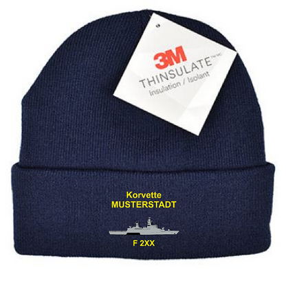 Premium Beanie Thinsulate | Deutsche Marine Korvette K130 Navy