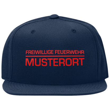 Snap Back Cap Unisex | Freiwillige Feuerwehr Balken Basic Navy