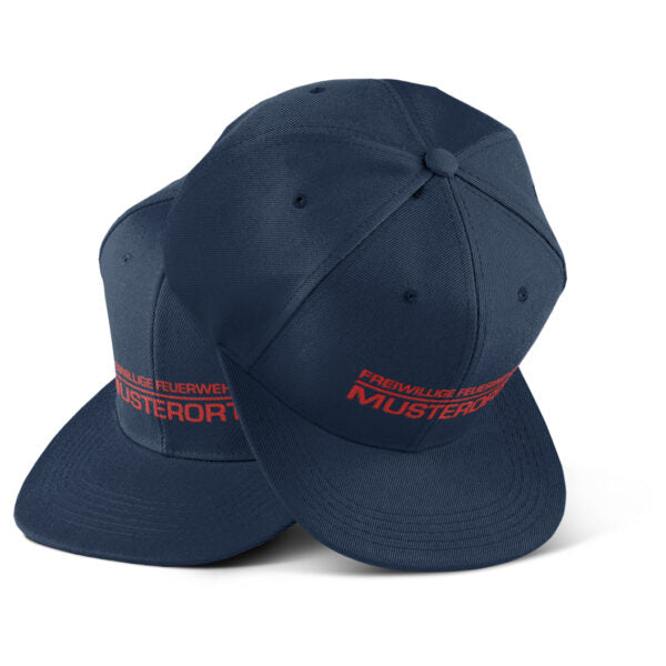 Snap Back Cap Unisex | Freiwillige Feuerwehr Balken Basic Navy