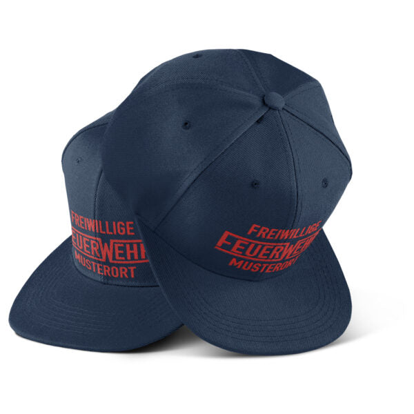 Snap Back Cap Unisex | Freiwillige Feuerwehr mit Ortsname Navy