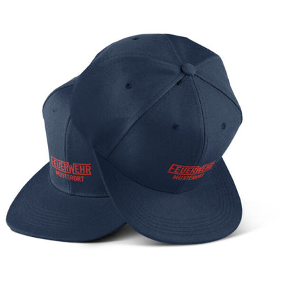 Snap Back Cap Unisex | Feuerwehr mit Ortsname Navy