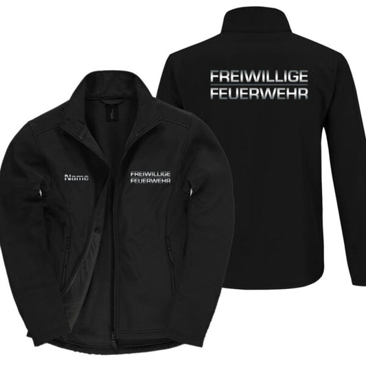 Classic Softshelljacke Frauen | Freiwillige Feuerwehr mit Name Schwarz